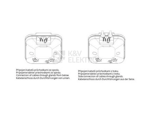 Obrázek produktu Pohybové čidlo mikrovlné Panlux SQUARE PN71000020 360° bílá IP20 3