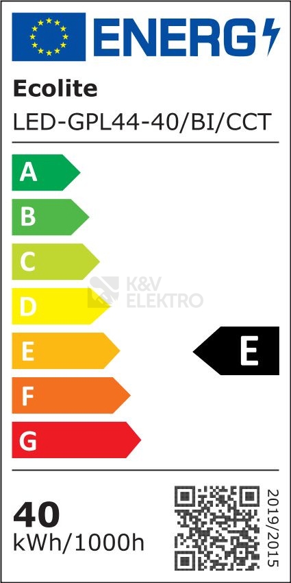 Obrázek produktu LED panel Ecolite ZEUS LED-GPL44-40/BI/CCT 60x60cm 3000-6000K s dálkovým ovladačem 3
