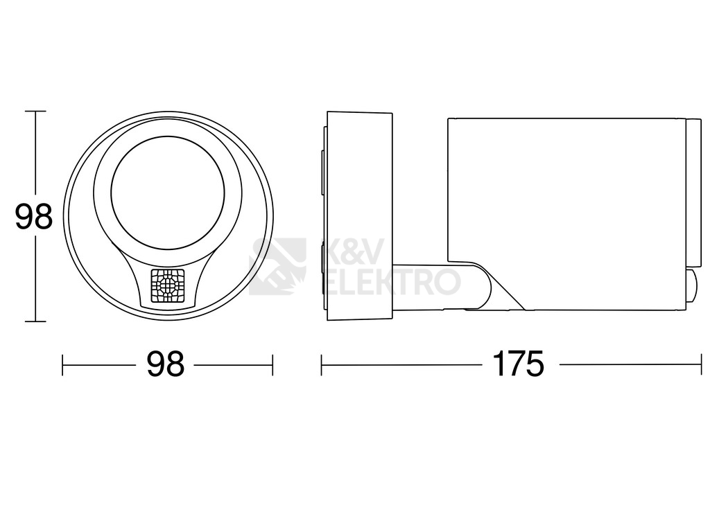 Obrázek produktu  Reflektor STEINEL Spot ONE s čidlem GU10 7W 520lm IP44 058616 2