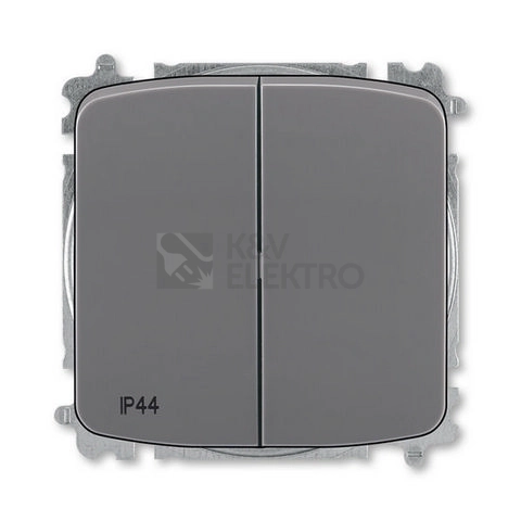 Obrázek produktu ABB Tango vypínač č.6+6 IP44 kouřová šedá 3559A-A52940 S2 0