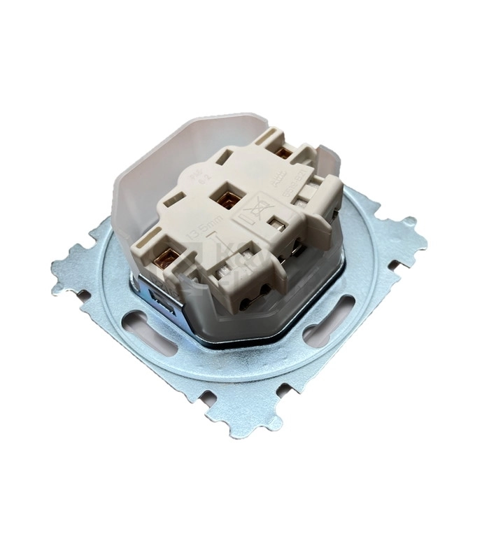 Obrázek produktu ABB Tango zásuvka IP44 bílá 5519A-A02997 B 1