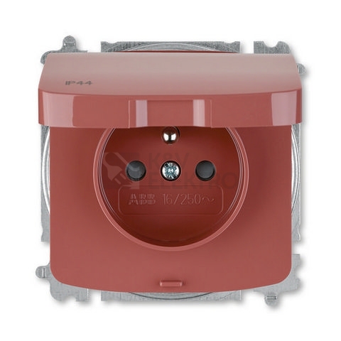 Obrázek produktu ABB Tango zásuvka IP44 vřesová červená 5519A-A02997 R2 0