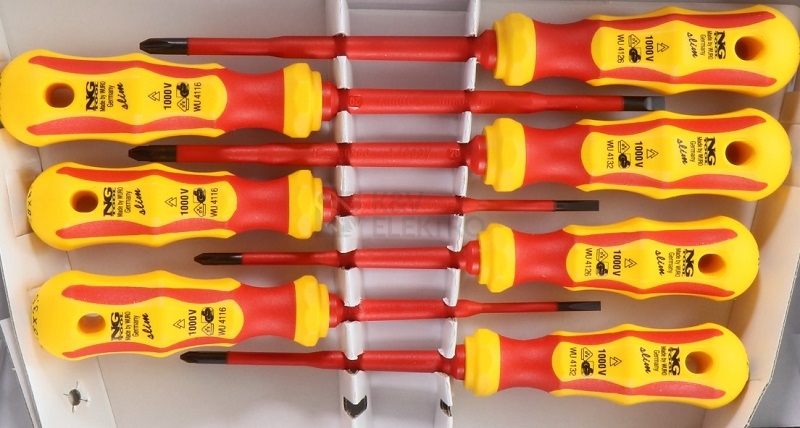 Obrázek produktu Sada šroubováků 7 dílná VDE 1000V křížové+ploché NS 41652020 1