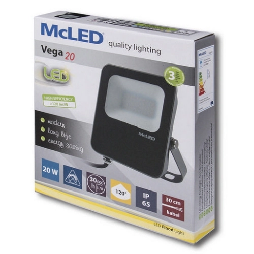 LED reflektor McLED Vega 20W 2800lm 4000K neutrální bílá IP65 ML-511.600.82.0 (obrázek 5)