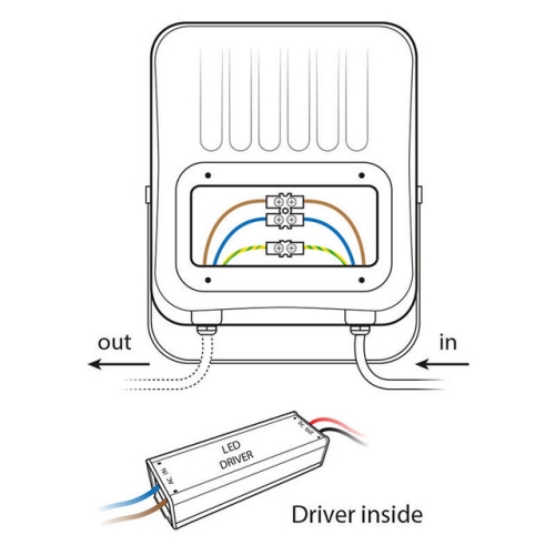 LED reflektor McLED Vega 50W 6000lm 4000K neutrální bílá IP65 ML-511.610.82.0