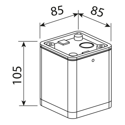 LED svítidlo McLED Noel S 7W 4000K IP65 černá ML-516.010.19.0