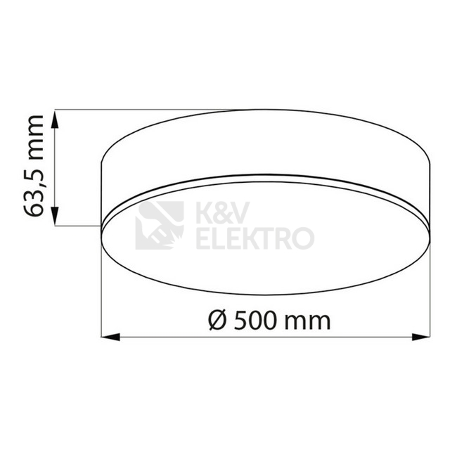 Obrázek produktu  LED svítidlo McLED Nova R 500mm 50W 3000K teplá bílá ML-416.085.33.0 7