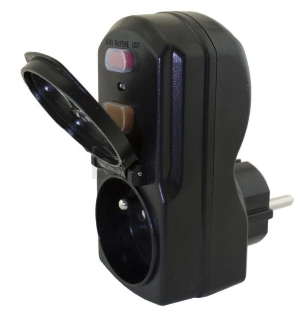 Obrázek produktu Proudový chránič do zásuvky 16A/30mA FK Technics FK-PRCD-2 IP54 4739425 0