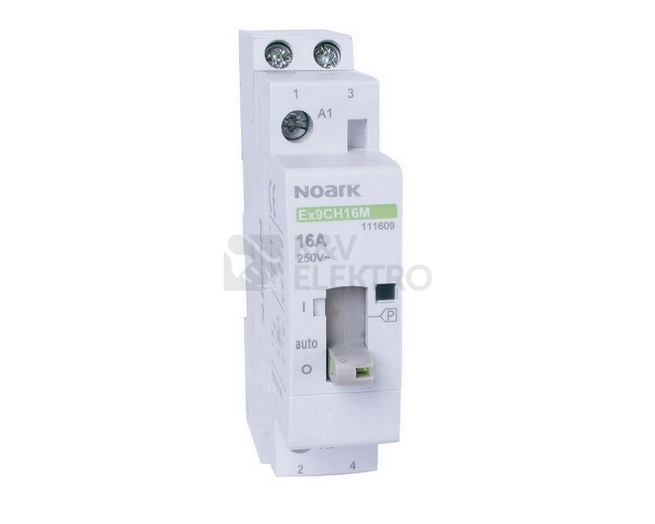 Obrázek produktu Instalační stykač NOARK Ex9CH16M 20 230V EU 230V 16A s manuálním ovládáním 111609 0