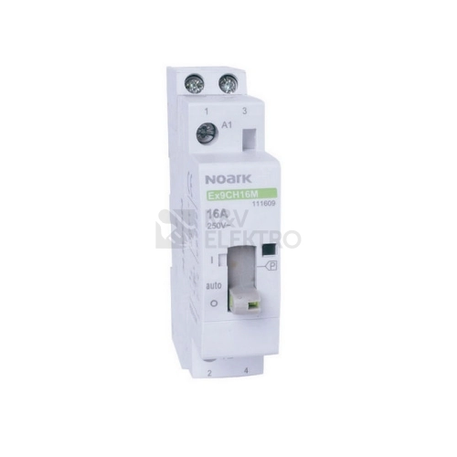 Instalační stykač NOARK Ex9CH25M 20 230V EU 230V 25A s manuálním ovládáním 111651