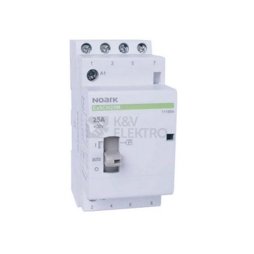 Instalační stykač NOARK Ex9CH25M 40 230V EU 230V 25A s manuálním ovládáním 111654