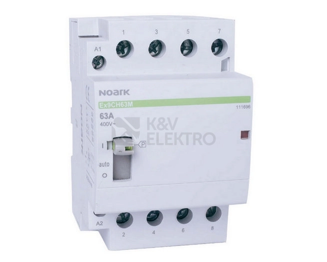 Obrázek produktu Instalační stykač NOARK Ex9CH40M 40 230V EU 230V 40A s manuálním ovládáním 111675 0