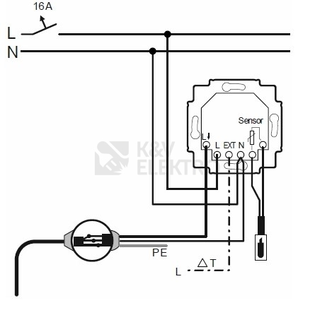 Obrázek produktu  ABB termostat TC16-20U univerzální s externím čidlem 2TKA00004033 1