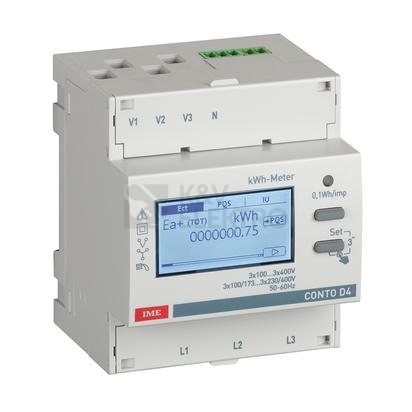 Obrázek produktu Elektroměr IME Conto D4-Pd MID 3F/3F+N 63A M-Bus CE4DF3MTMID 0