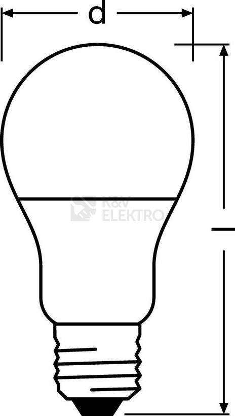 Obrázek produktu  LED žárovka E27 Bellalux ECO CLA FR 8,5W (60W) teplá bílá (2700K) 3