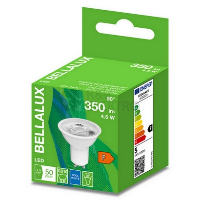 Obrázek produktu  LED žárovka GU10 BELLALUX PAR16 50 36 5W (50W) neutrální bílá (4000K) 36° 1