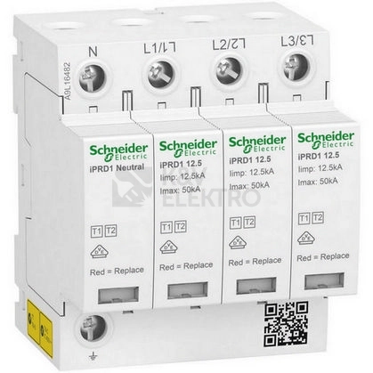 Obrázek produktu Svodič přepětí IPRD1 12,5r 3P+N T1+T2 Schneider Electric A9L16482 0