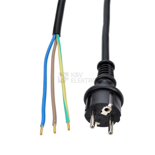 Flexo šňůra H07RN-F SOLIGHT PF39 3x2,5mm2 černá 5m