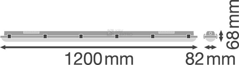Obrázek produktu Zářivka LEDVANCE Damp Proof 1200mm 32W/4000K neutrální bílá IP65 14