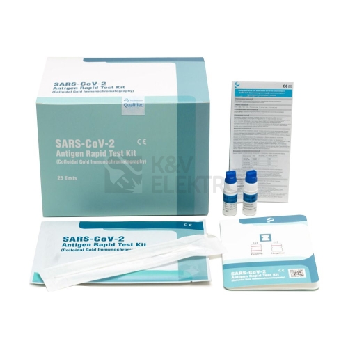  Antigenní test Beijing Lepu Medical Technology SARS-CoV-2 Antigen Rapid Test Kit 25 ks