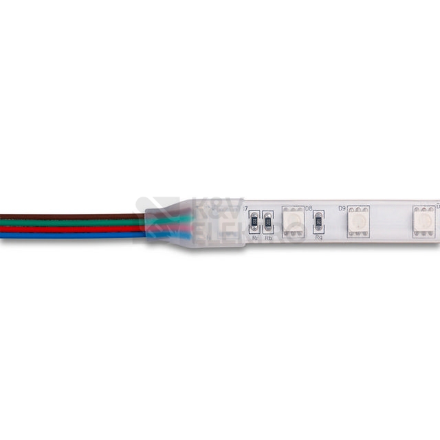 Obrázek produktu Silikonová koncovka s otvorem pro 12mm LED pásky IP67 McLED ML-110.035.90.1 2