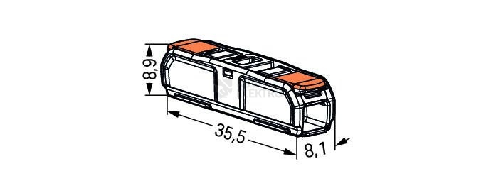 Obrázek produktu  Spojovací svorka WAGO 221-2411 Inline s páčkou 2