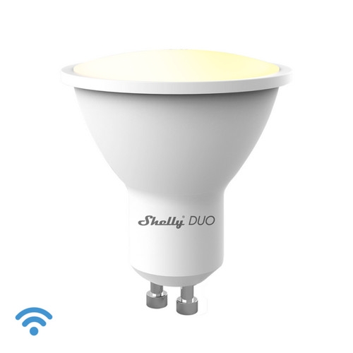 Chytrá LED žárovka GU10 PAR16 Shelly DUO teplá/studená bílá (2700-6500K) 5W (50W) WiFi stmívatelná, reflektor 120°