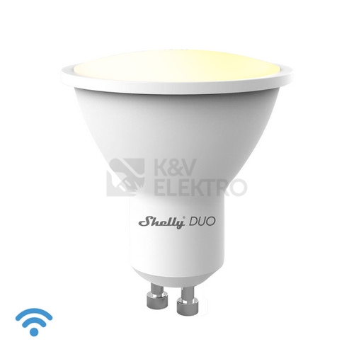  Chytrá LED žárovka GU10 PAR16 Shelly DUO teplá/studená bílá (2700-6500K) 5W (50W) WiFi stmívatelná, reflektor 120°