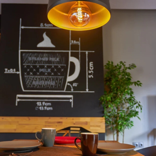 Chytrá LED žárovka E27 Shelly Vintage G125 Filament 4W (40W) 2700K WiFi stmívatelná