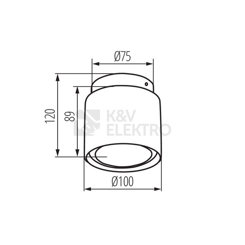 Obrázek produktu Svítidlo Kanlux SONOR GU10 CO-B WW černá 24362 12