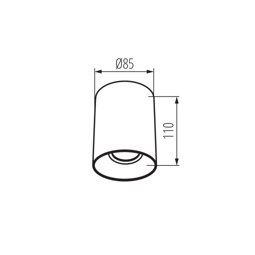Svítidlo Kanlux RITI GU10 B/B 27567 (obrázek 3)