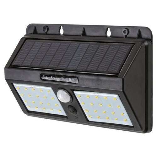 Solární svítidlo RABALUX Ostrava LED 2,4W 4000K s pohybovým čidlem IP44 černá plast 7881