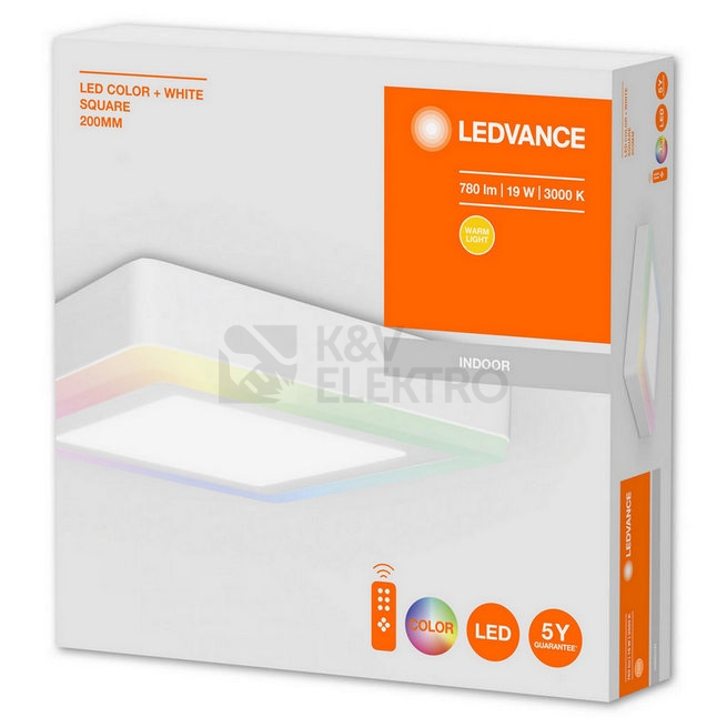 Obrázek produktu LED svítidlo LEDVANCE Color&White (multicolor + teplá bílá) s dálkovým ovladačem 4