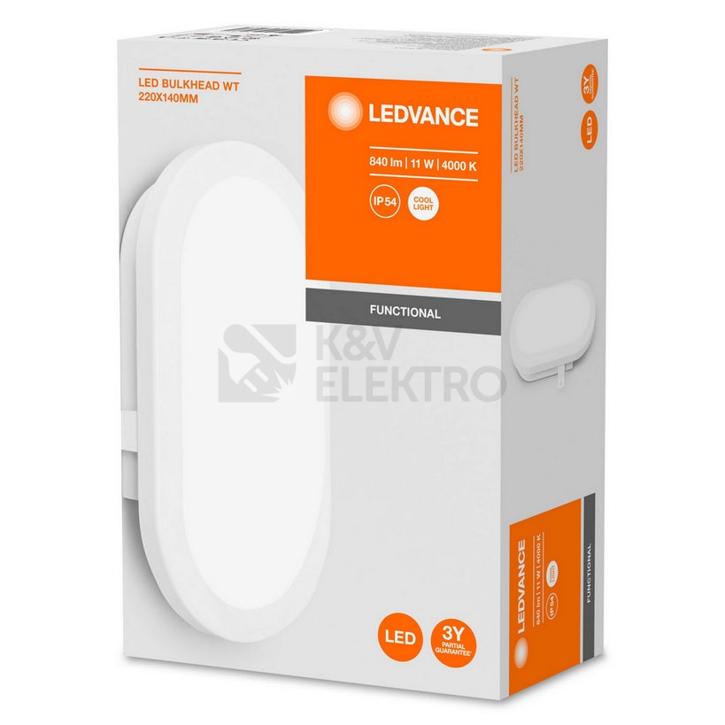Obrázek produktu  LED svítidlo LEDVANCE BULKHEAD 11W 840 bílá IP54 4000K 1