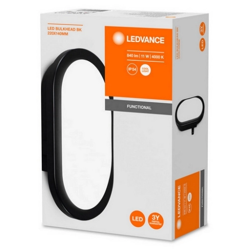 LED svítidlo LEDVANCE BULKHEAD 11W 840 černá IP54 4000K (obrázek 3)