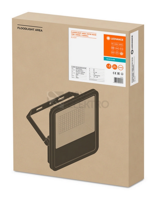 Obrázek produktu LED reflektor LEDVANCE FLOODLIGHT asym. 48°x92° 72W 10000lm 4000K neutrální bílá IP65 1