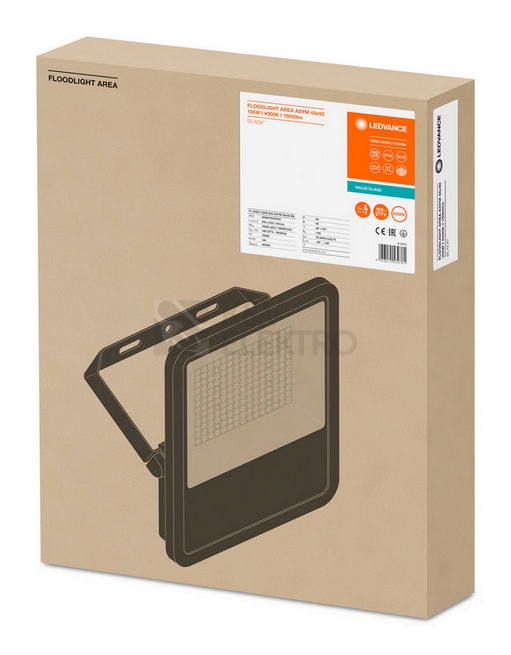 Obrázek produktu LED reflektor LEDVANCE FLOODLIGHT asym. 48°x92° 105W 15000lm 4000K neutrální bílá IP65 1