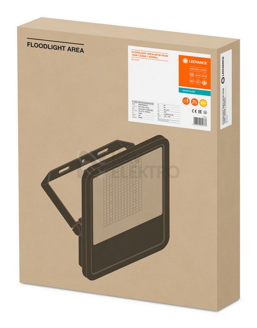 Obrázek produktu LED reflektor LEDVANCE FLOODLIGHT asym. 48°x92° 145W 18400lm 3000K teplá bílá IP65 3