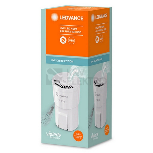 Obrázek produktu Přenosný UVC čistič vzduchu LEDVANCE UVC LED HEPA Air Purifier USB 2