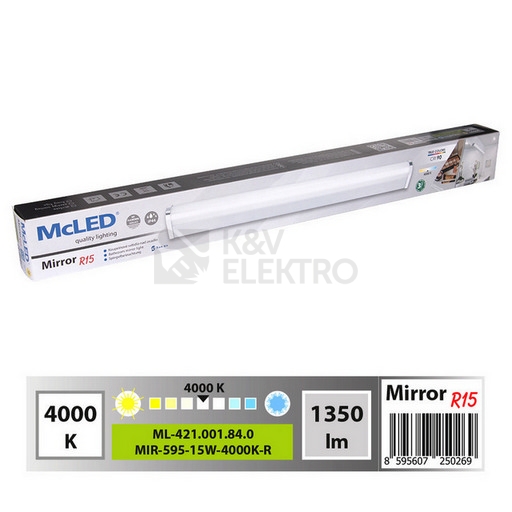 Obrázek produktu LED svítidlo McLED Mirror R15 15W 4000K IP44 ML-421.001.84.0 7