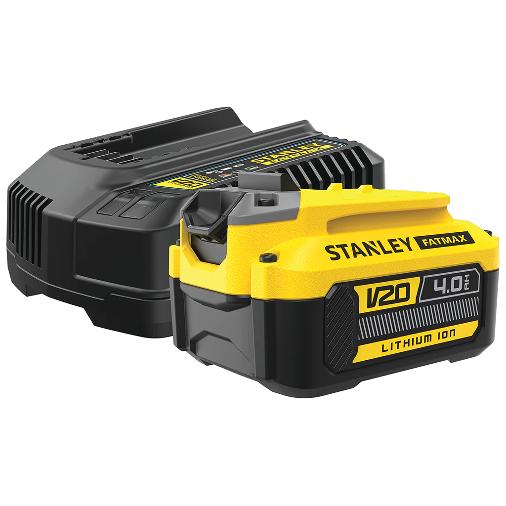 Startovací sada Stanley FatMax V20 SFMCB14M1 18V baterie 4Ah a nabíječka