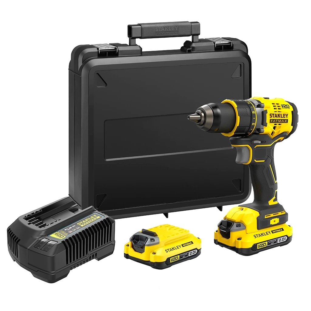 Obrázek produktu Aku vrtačka Stanley FatMax V20 SFMCD720D2K 18V bezuhlíková 2x aku Li-Ion 2Ah
0