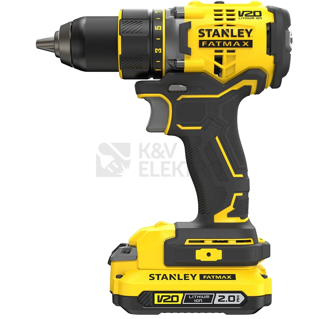 Obrázek produktu Aku vrtačka Stanley FatMax V20 SFMCD720D2K 18V bezuhlíková 2x aku Li-Ion 2Ah
3