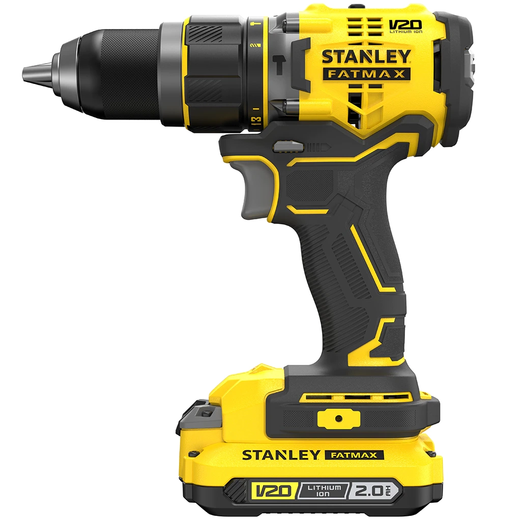 Aku vrtačka Stanley FatMax V20 SFMCD721D2K 18V bezuhlíková s příklepem 2x aku Li-Ion 2Ah (obrázek 8)