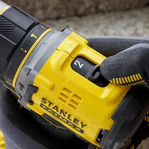 Aku vrtačka Stanley FatMax V20 SFMCD721D2K 18V bezuhlíková s příklepem 2x aku Li-Ion 2Ah (obrázek 3)