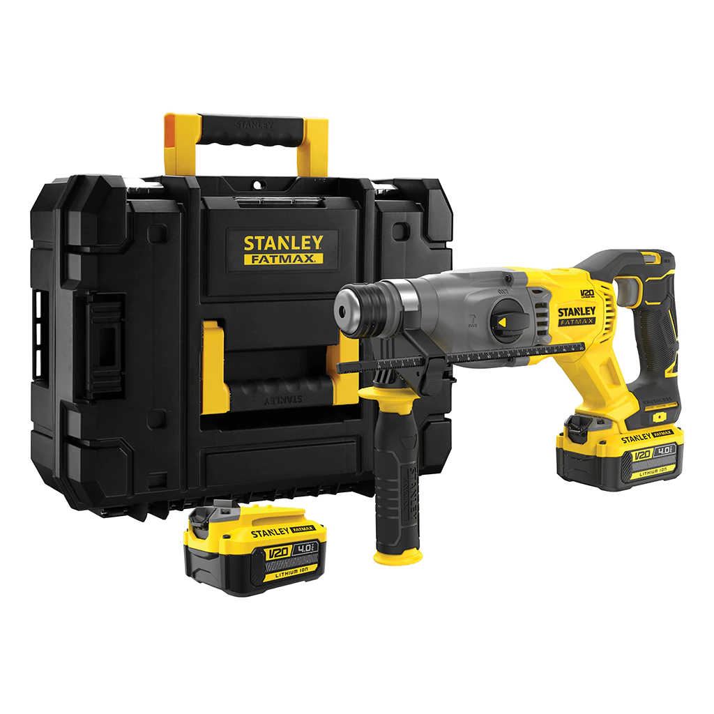 Obrázek produktu Aku kombinované kladivo Stanley FatMax V20 SFMCH900M22 18V SDS-plus 2x aku Li-Ion 4Ah 0