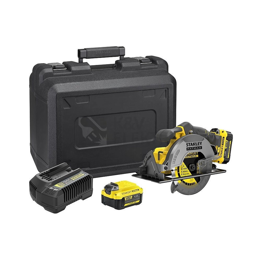 Obrázek produktu Aku kotoučová pila mafl Stanley FatMax V20 SFMCS500M2K 165x16mm 18V 2x aku Li-Ion 4Ah 0