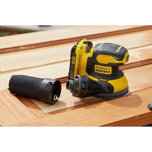Aku excentrická bruska Stanley FatMax V20 SFMCW220B 125mm bez nabíječky a baterie (obrázek 7)