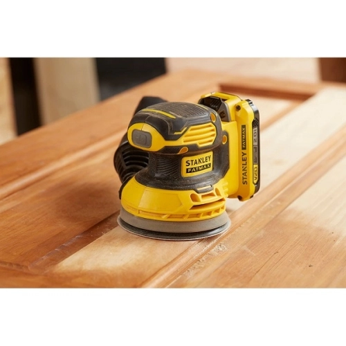 Aku excentrická bruska Stanley FatMax V20 SFMCW220D1S 125mm 1x aku Li-Ion 2Ah (obrázek 5)