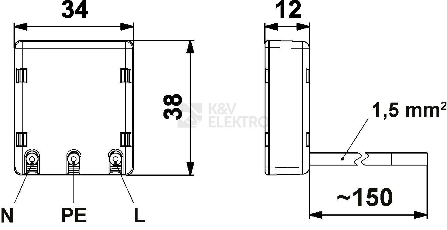 Obrázek produktu  Svodič přepětí pod zásuvku CZ-275 A akustická signalizace A06737 2